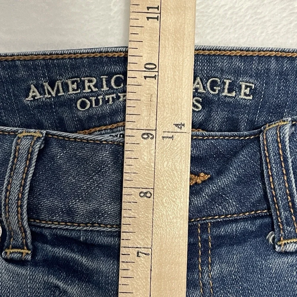 American‎ Eagle Women's Juniors Midi Super Stretch Shorts Size See Measurements